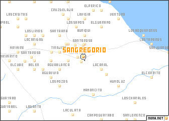 map of San Gregorio