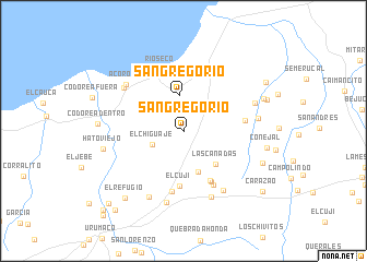 map of San Gregorio