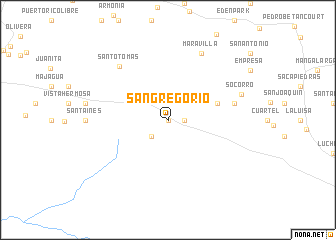 map of San Gregorio