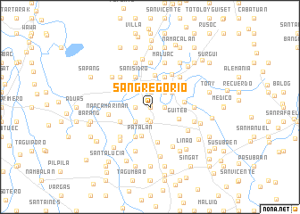 map of San Gregorio