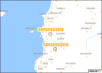 map of San Gregorio