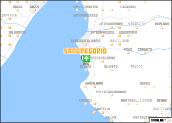 map of San Gregorio