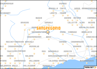 map of San Gregorio