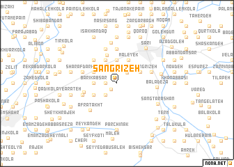 map of Sangrīzeh