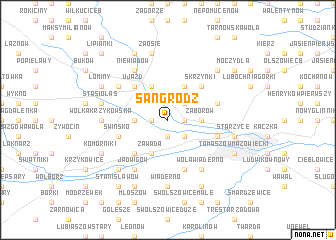 map of Sangródz