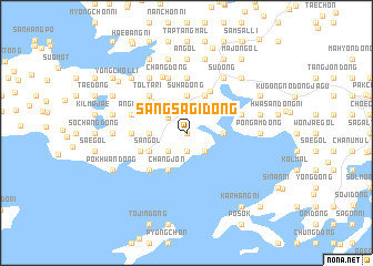 map of Sangsagi-dong