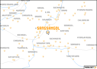 map of Sangsam-gol