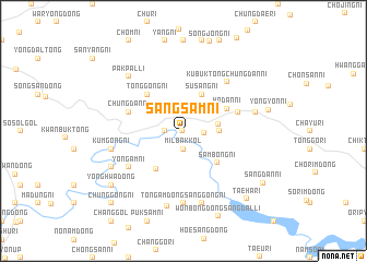 map of Sangsam-ni