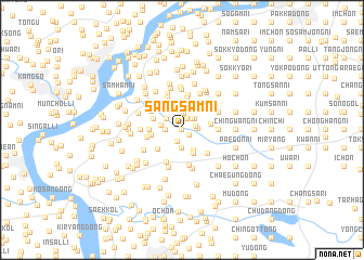 map of Sangsam-ni