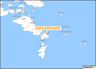 map of Sangsan-dong