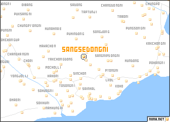 map of Sangsedong-ni
