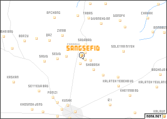 map of Sang Sefid