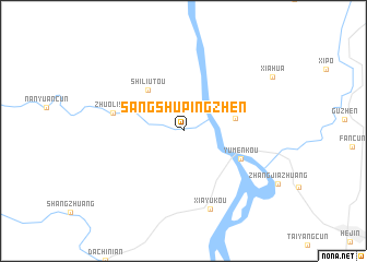 map of Sangshupingzhen