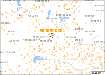 map of Sangsŏk-kol