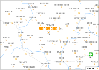 map of Sangsŏnam