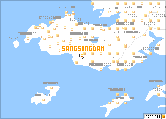 map of Sangsongdam