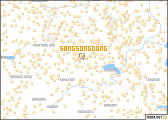 map of Sangsŏng-dong