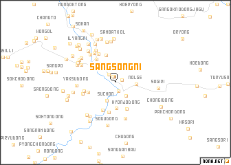 map of Sangsŏng-ni