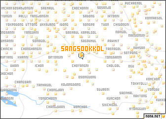 map of Sangsŏok-kol