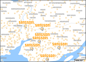 map of Sangso-ri