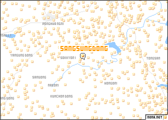 map of Sangsŭng-dong