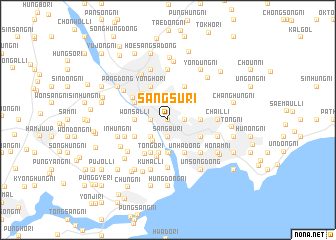 map of Sangsu-ri