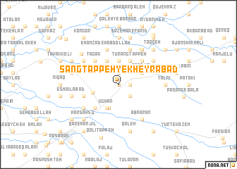 map of Sang Tappeh-ye Kheyrābād
