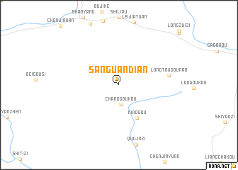 map of Sanguandian