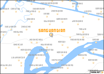 map of Sanguandian