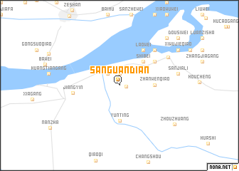 map of Sanguandian