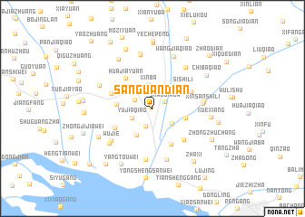 map of Sanguandian