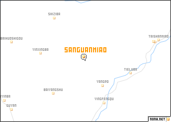 map of Sanguanmiao