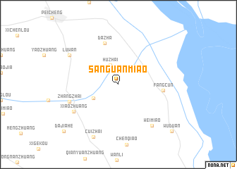 map of Sanguanmiao