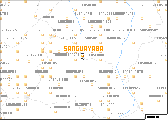 map of Sanguayabá