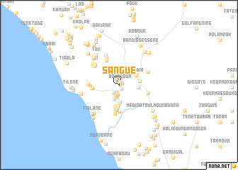 map of Sangué