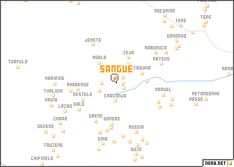 map of Sangue
