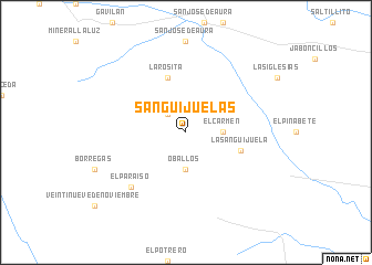 map of Sanguijuelas