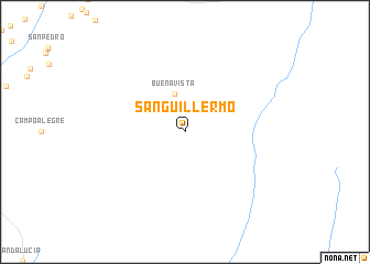 map of San Guillermo