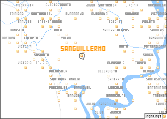 map of San Guillermo