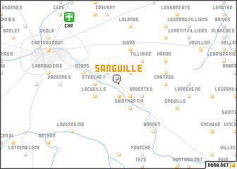 map of Sanguille