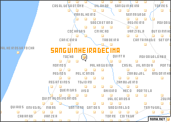 map of Sanguinheira de Cima