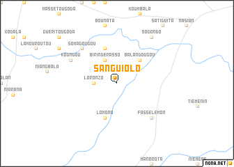 map of Sanguiolo