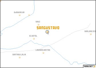 map of San Gustavo