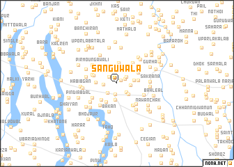 map of Sanguwāla