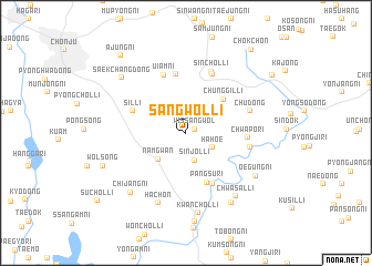 map of Sangwŏl-li