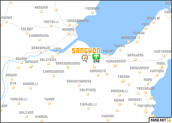 map of Sangwŏn