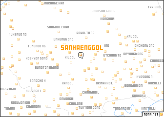 map of Sanhaeng-gol