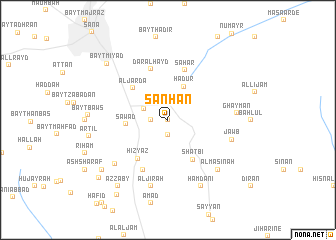 map of Sanḩān