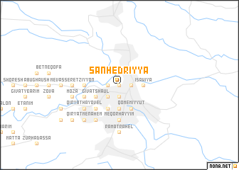 map of Sanhedriyya