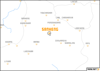 map of Sanheng